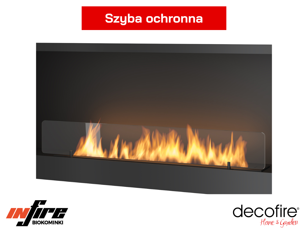 Biokominek Infire INSIDE 1200  z szybą ochronną