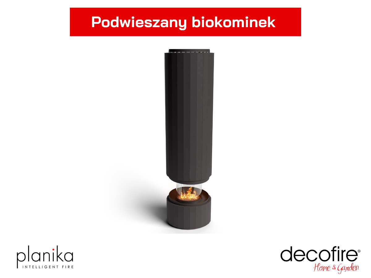 Elegancki wygląd – podwieszany biokominek 