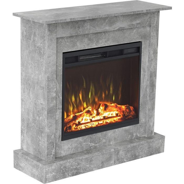 Aflamo kominek elektryczny portalowy Vigo beton LED 60 2D Classic, LED 60 3D, Narożny
