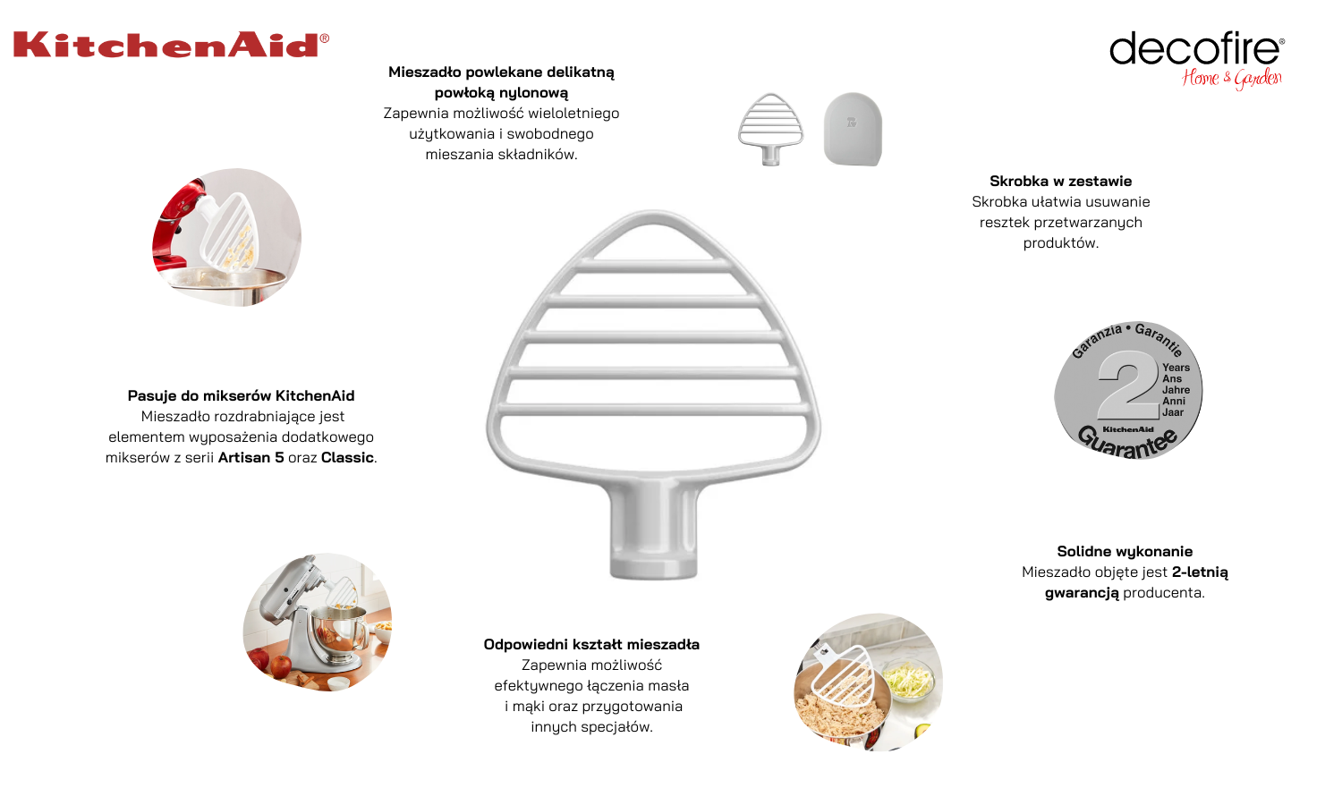Mieszadło rozdrabniające do Artisan 5 KitchenAid 