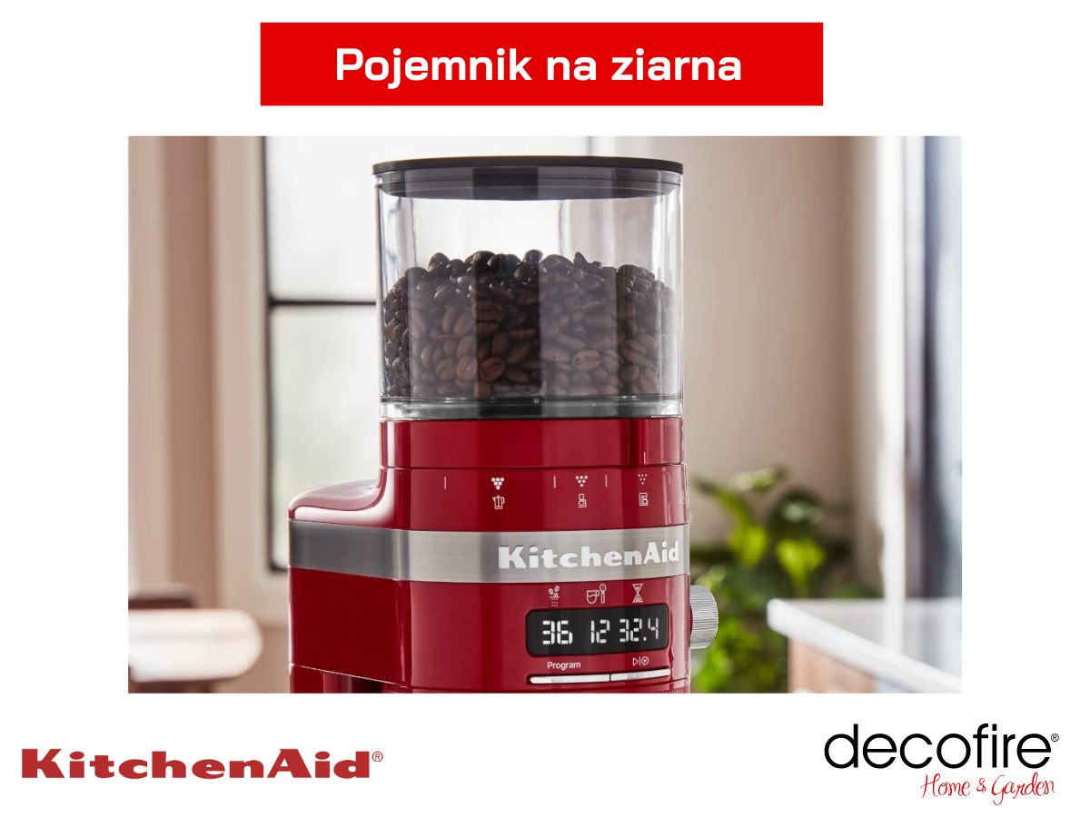 Górny pojemnik na ziarna w młynku do kawy Empire Red KitchenAid
