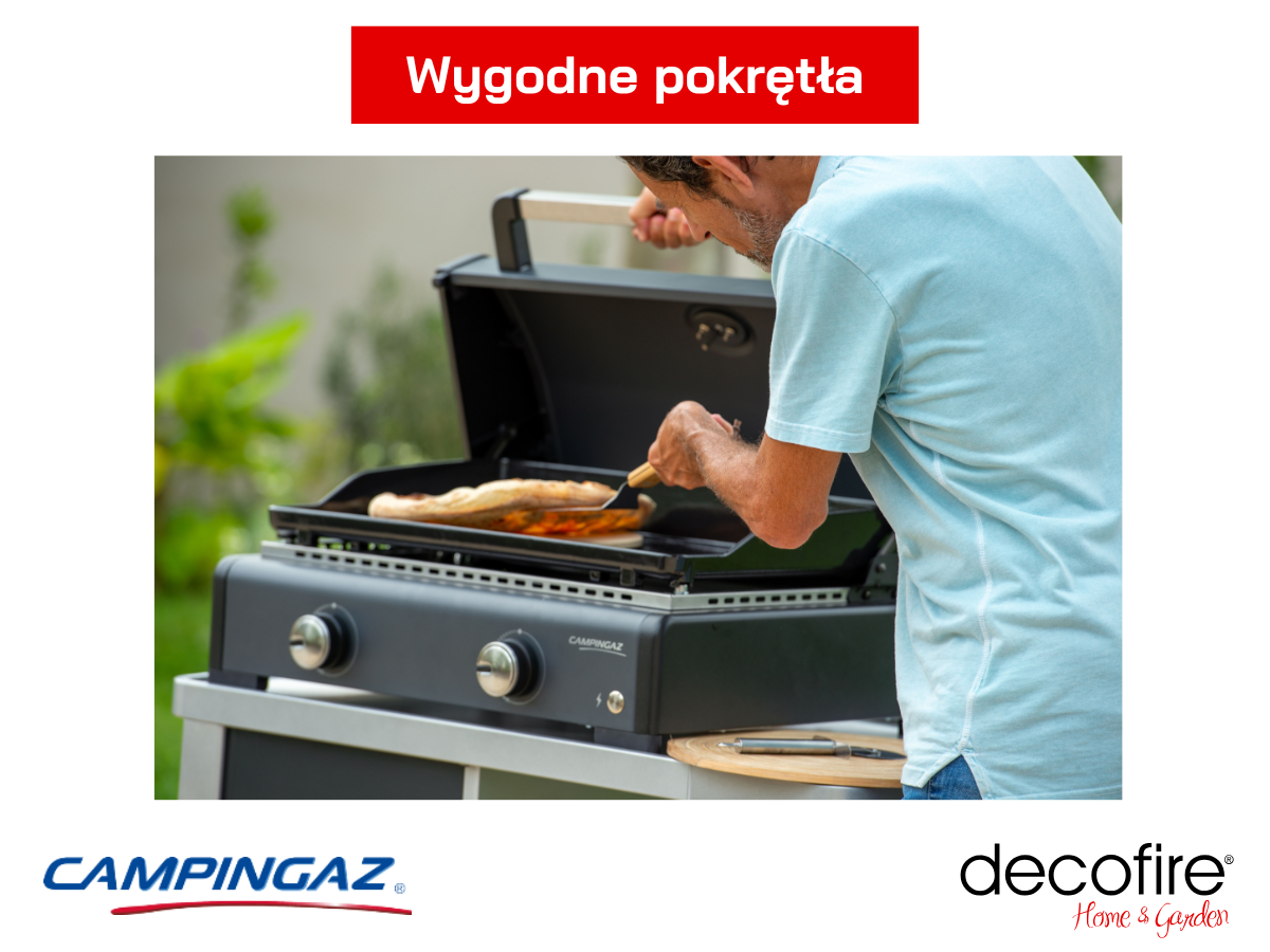 Grill gazowy Campingaz Plancha Sigma 2 Cook – wygodne pokrętła