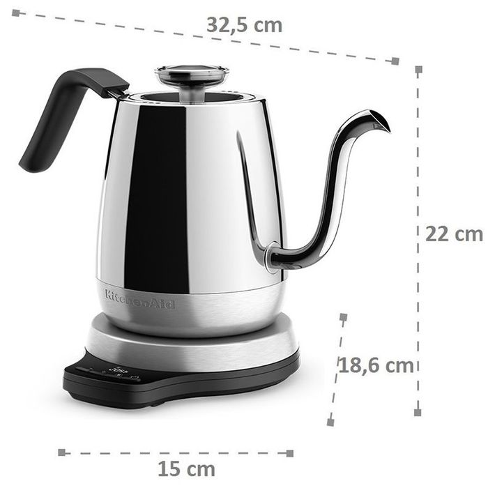 Czajnik Artisan 1L Gęsia Szyja KitchenAid (5KEK1032ESS)
