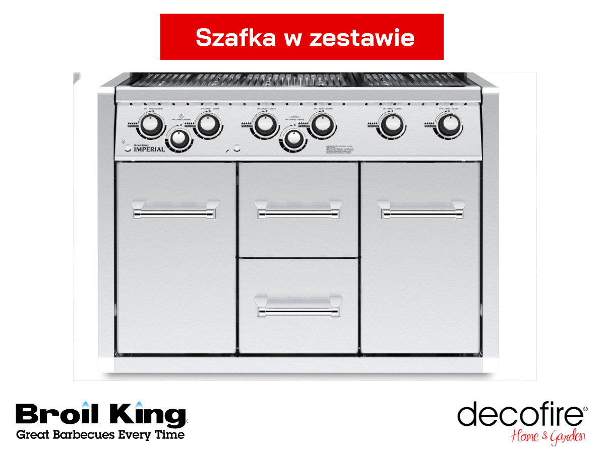 Grill gazowy Imperial S 690 do abudowy z zamykaną szafką w zestawie