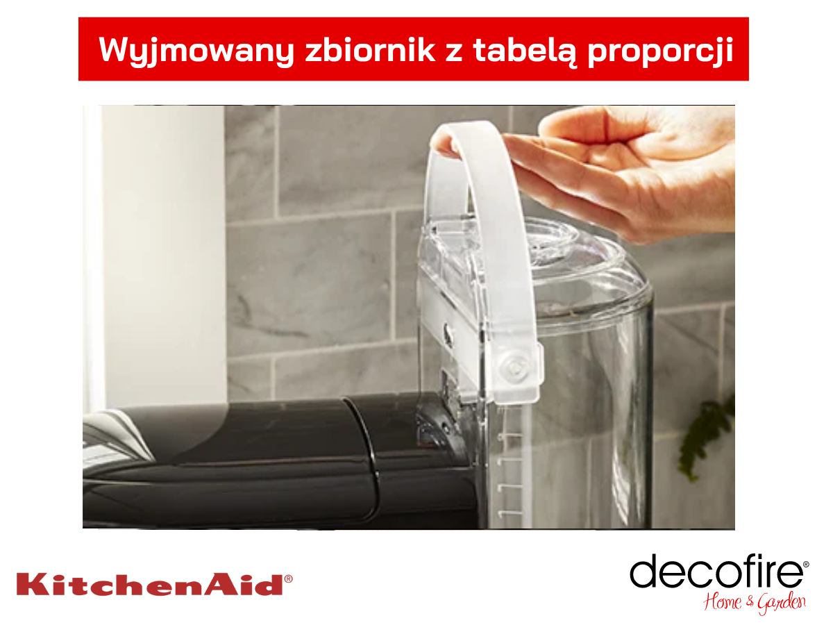 Wyjmowany zbiornik w ekspresie przeleowywm KitchenAid