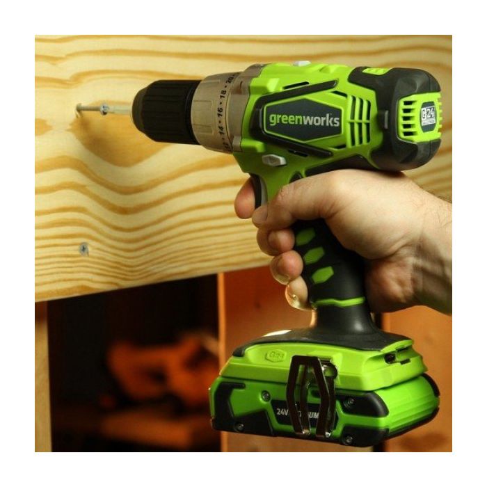 GreenWorks Akumulatorowa Wiertarko-Wkrętarka 24V (3701507)