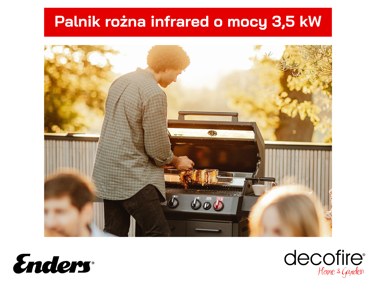 Palnik rożna infrared o mocy 3,5 kW