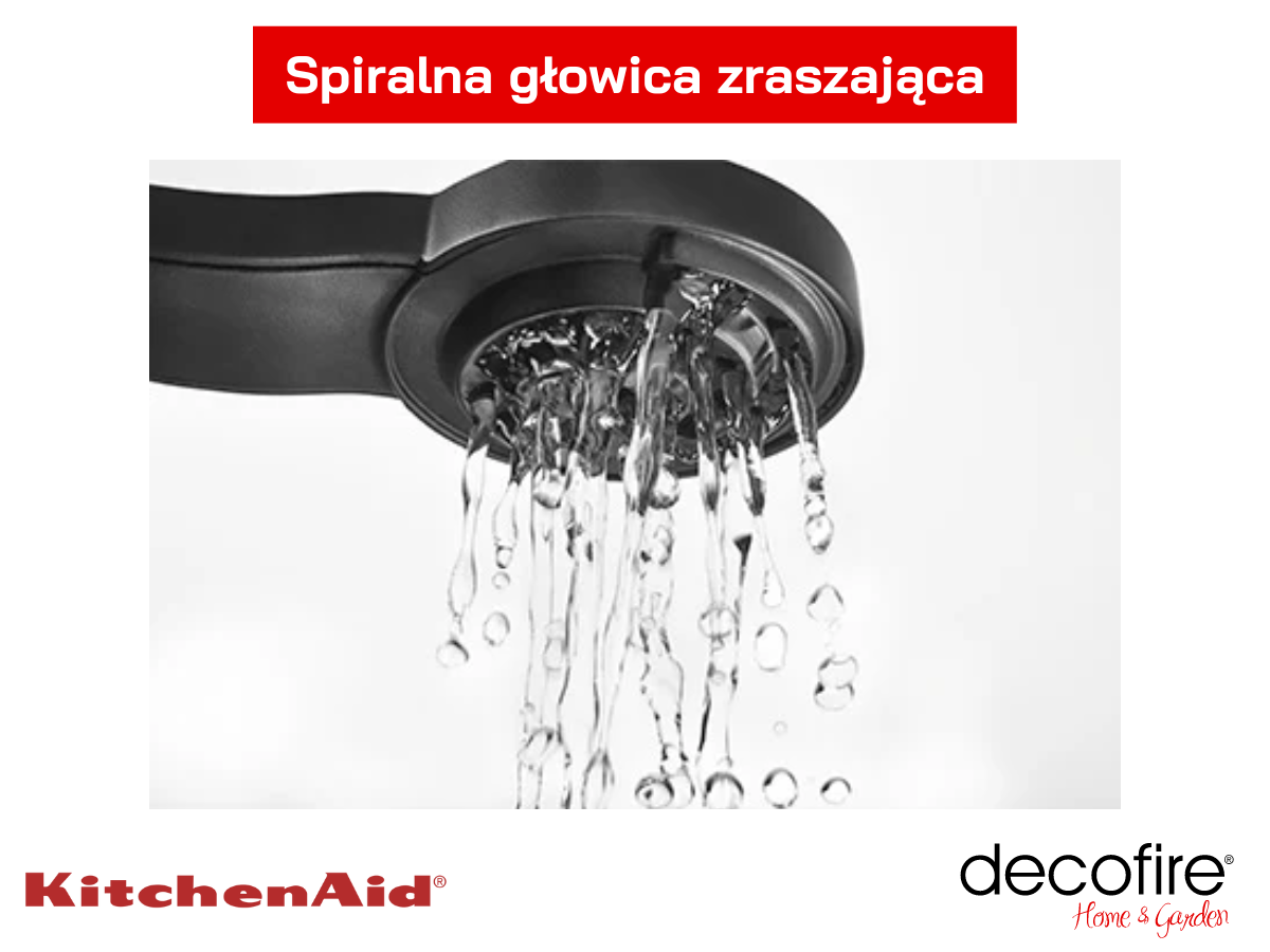 Spiralna głowica zraszająca w ekspresie przelewowym KitchenAid