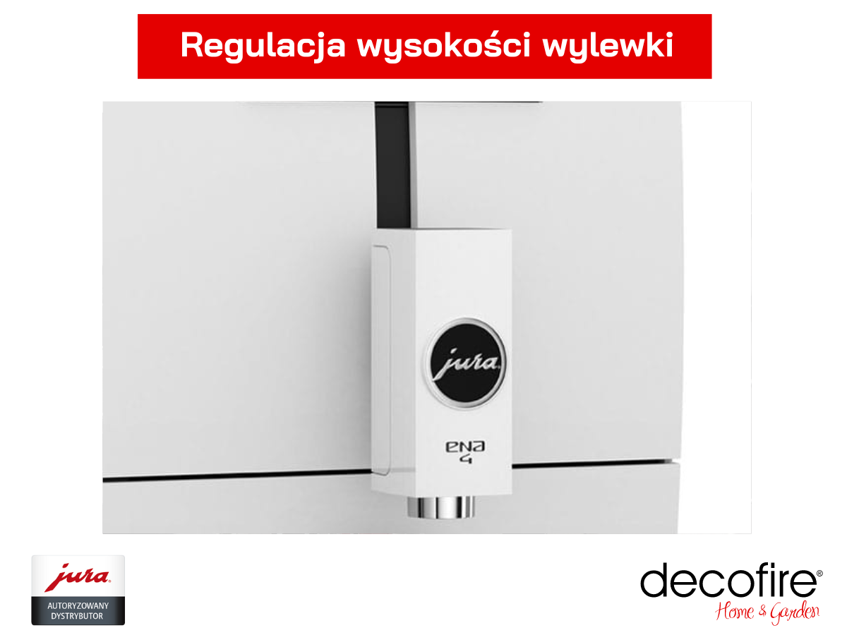 Regulowana wylewka w ekspresie Jura ENA 4 Nordic White (EB)