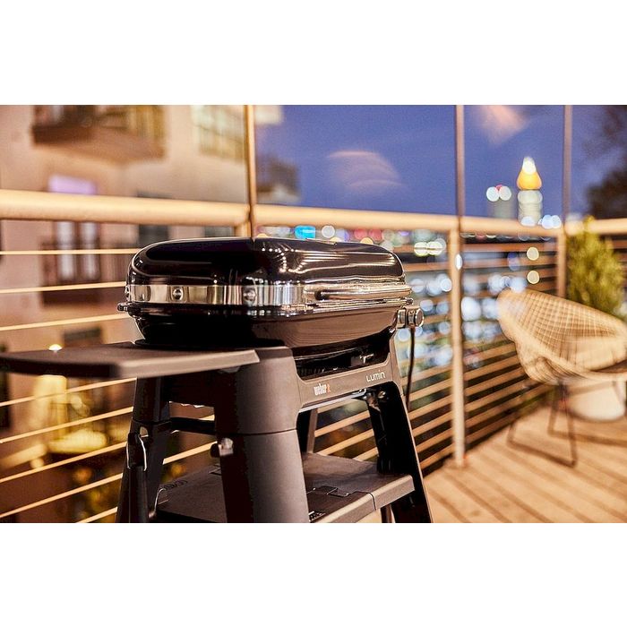 Grill elektryczny Weber Lumin Compact ze stojakiem czarny (91010879)