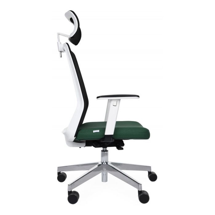 Grospol Krzesło biurowe Coco WS HD white tkanina Medley - 12 kolorów