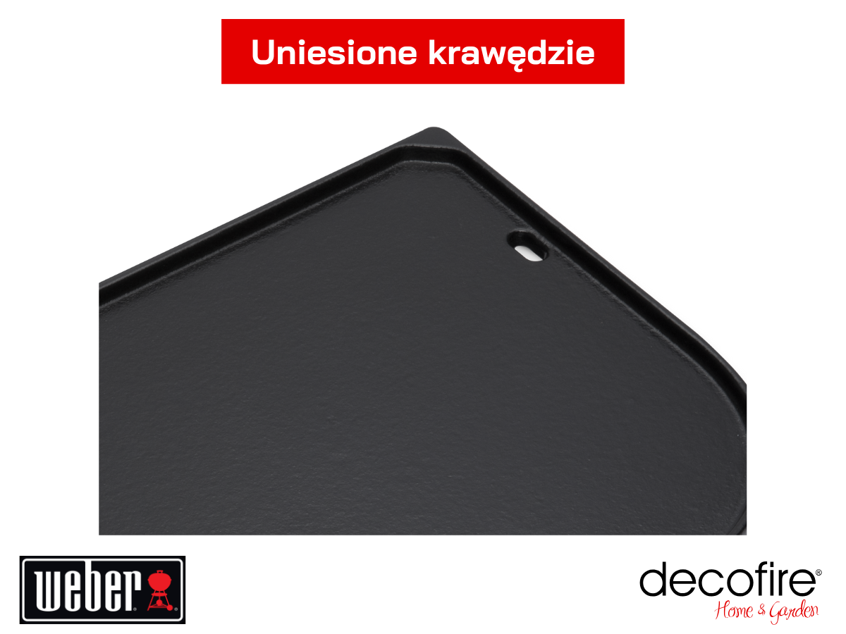 Płyta do grillowania do grilli elektrycznych Weber Lumin – uniesione krawędzie