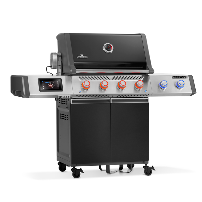 Grill gazowy Napoleon Prestige PRO 500 z palnikiem rożna i palnikiem bocznym Sizzle Zone, Czarny, WiFi (PRO500VXRSIBPK-PL)