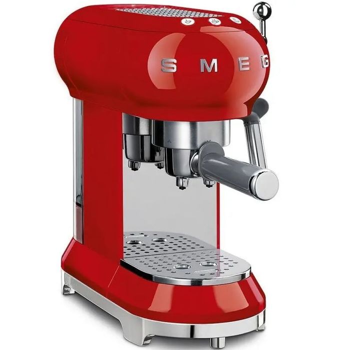 Ekspres kolbowy 50's style Czerwony Smeg (ECF01RDEU)