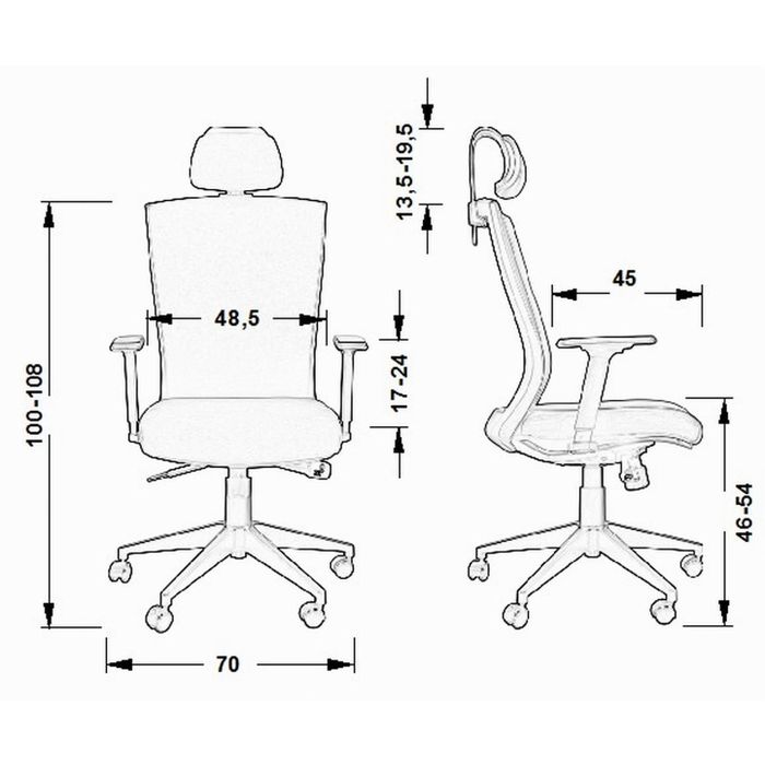 Fotel biurowy Sit Plus ASTER beżowy 