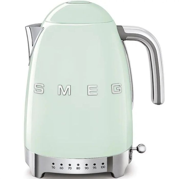 Czajnik z regulacją temperatury 1,7L  50's style Pastelowa zieleń Smeg (KLF04PGEU)