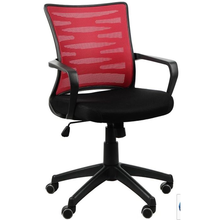 Fotel biurowy Sit Plus Flexy czarny/czerwony