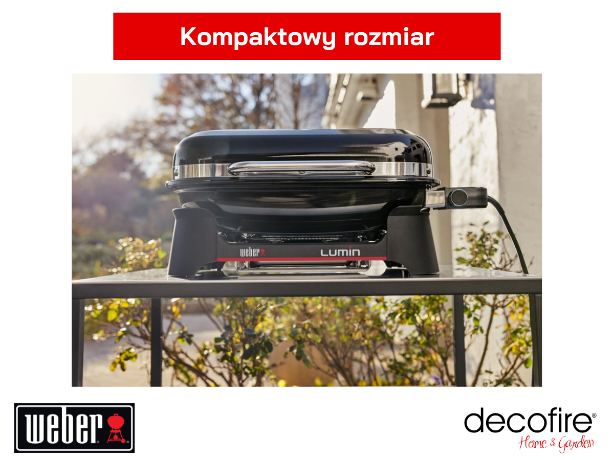 Grill elektryczny Weber Lumin w kompaktowym rozmiarze