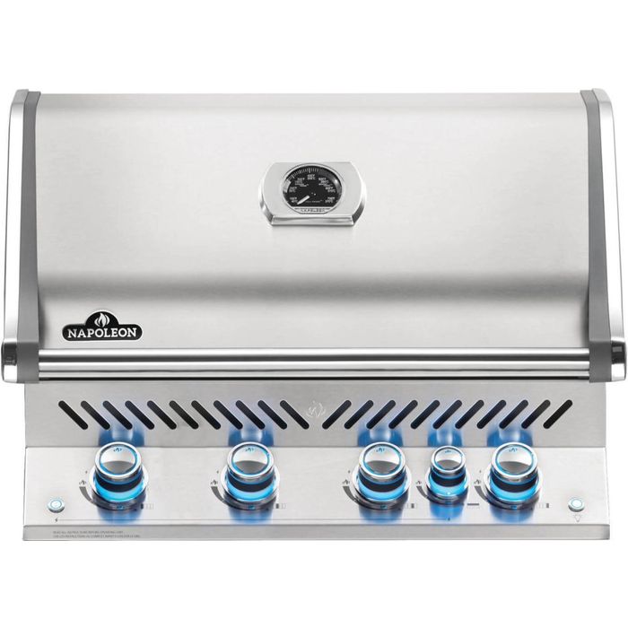 Grill gazowy do zabudowy Napoleon Prestige PRO™ 500 RB na gaz ziemny z tylnym palnikiem na podczerwień (BIPRO500RBNSS-3-CE)