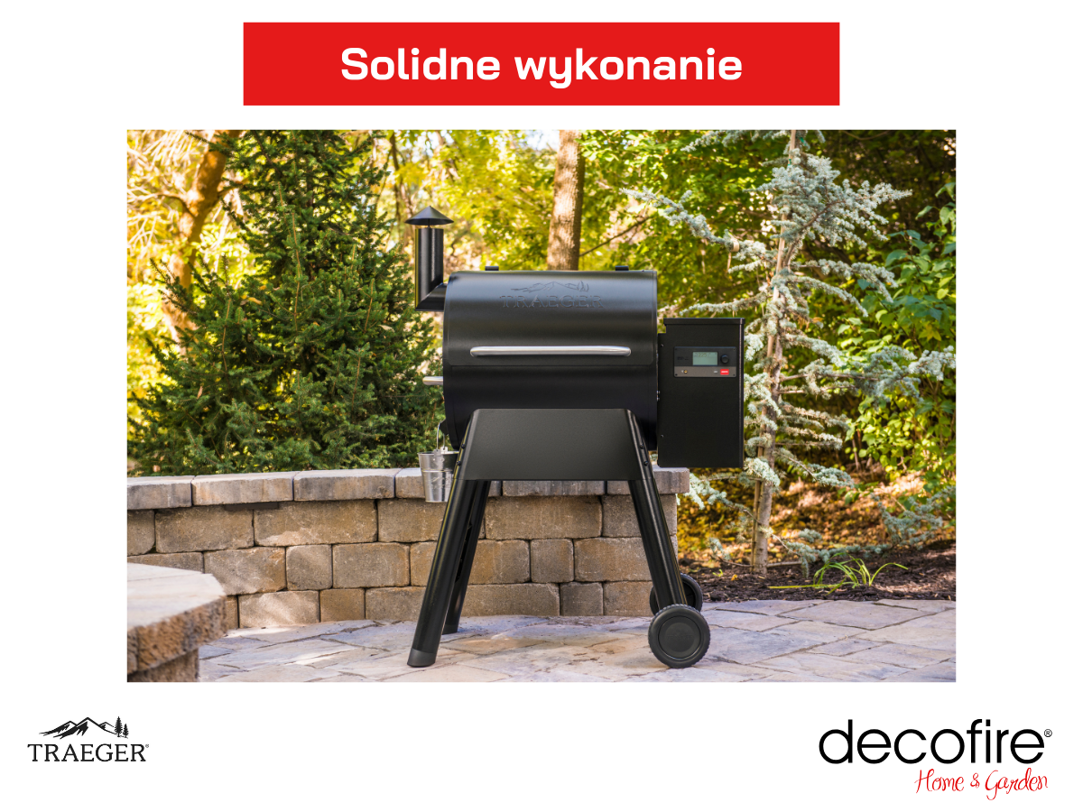 Solidne wykonanie grilla na pellet PRO 575 (black) INT Traeger