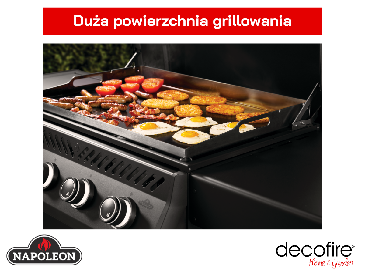 Duża powierzchnia grillowania – jedna powierzchnia, wiele możliwości