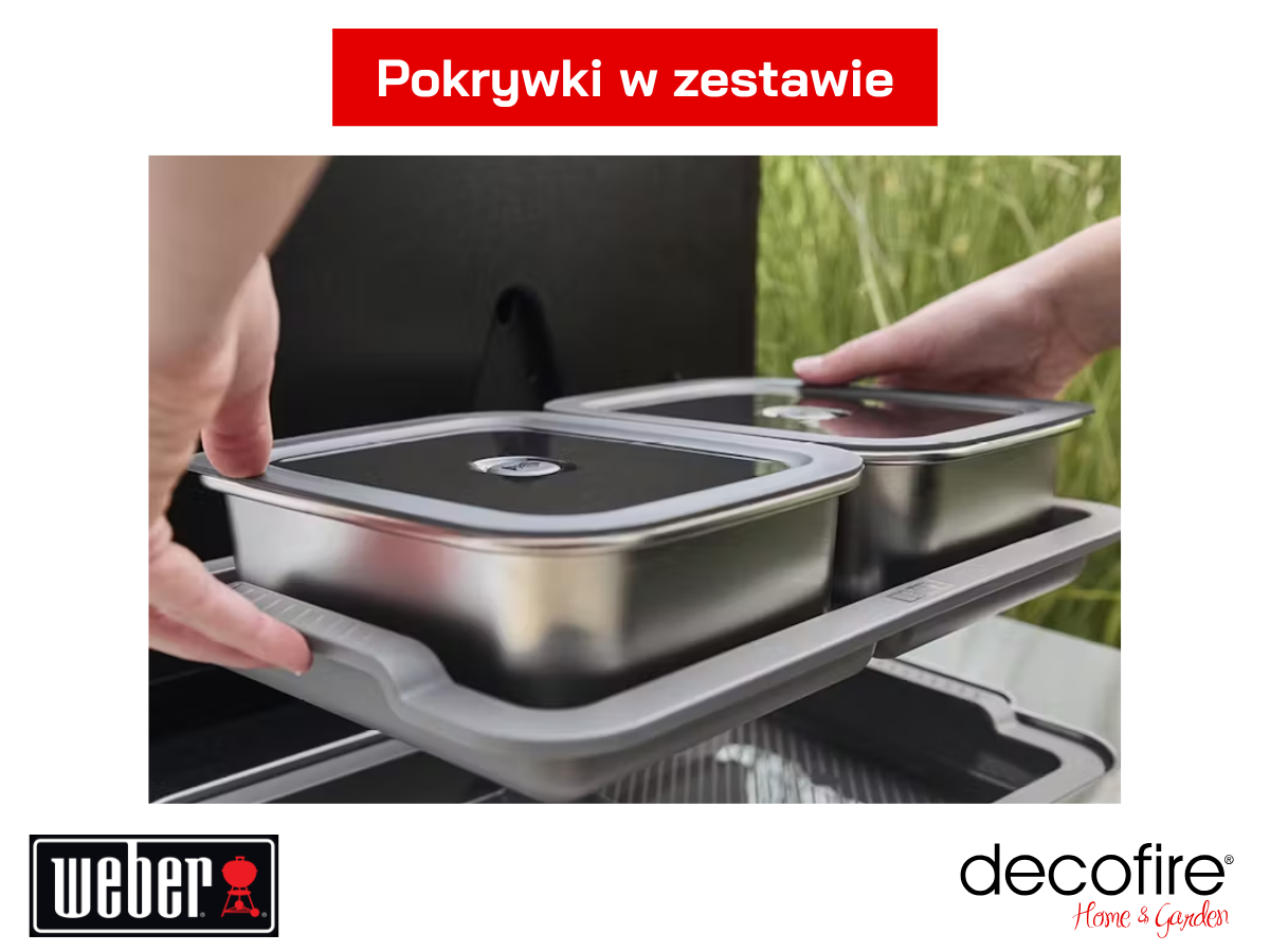 Pokrywki w zestawie