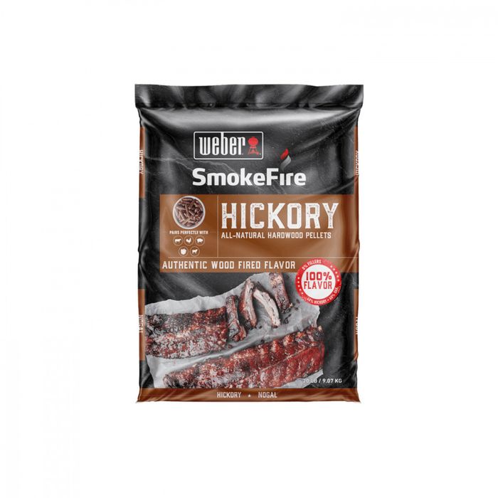 Pellet drzewny Weber - Orzechowiec Amerykański (Hickory), 9 kg (190102)