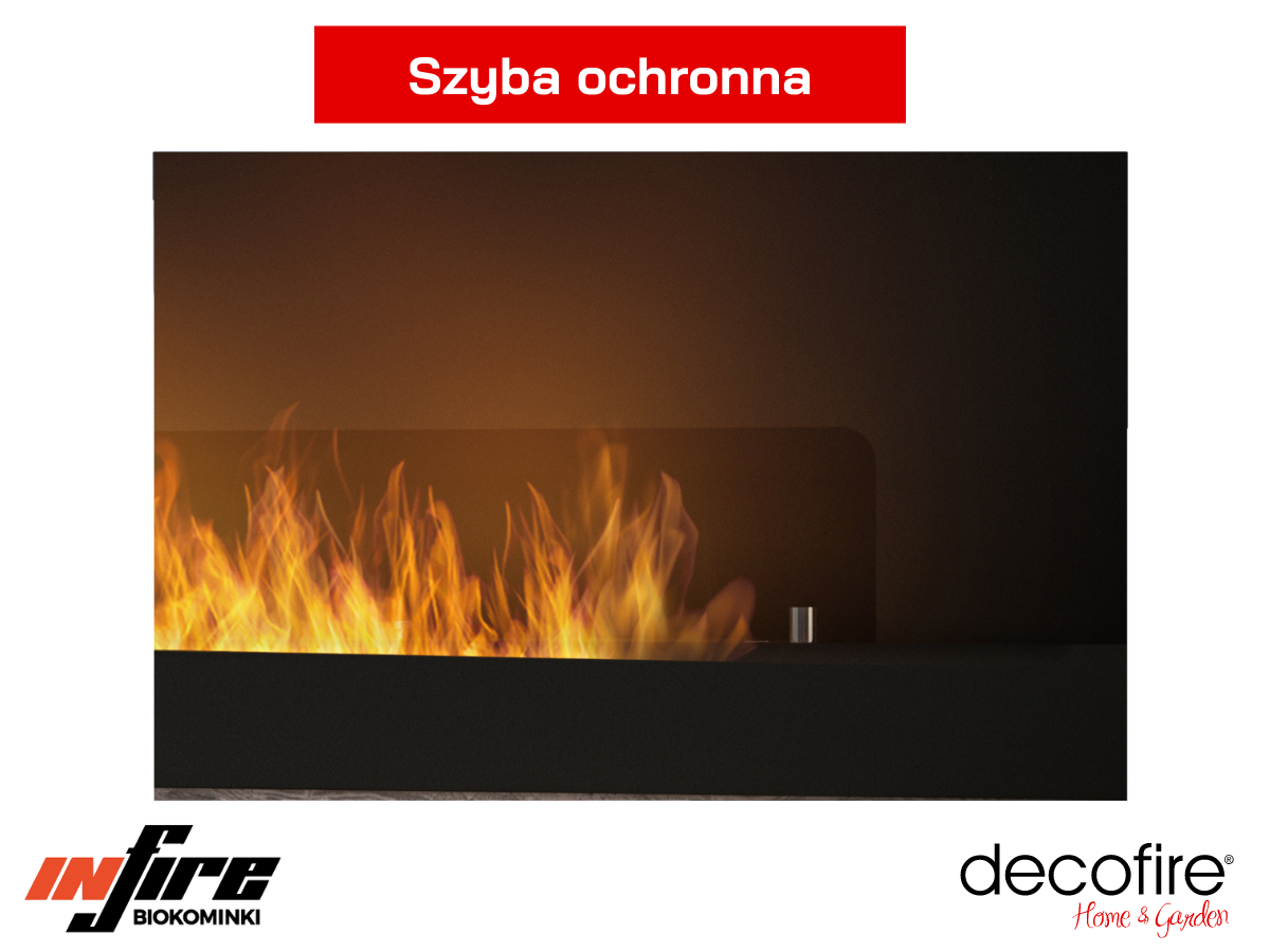 Biokominek Infire INSIDE 1500 z szybą ochronną