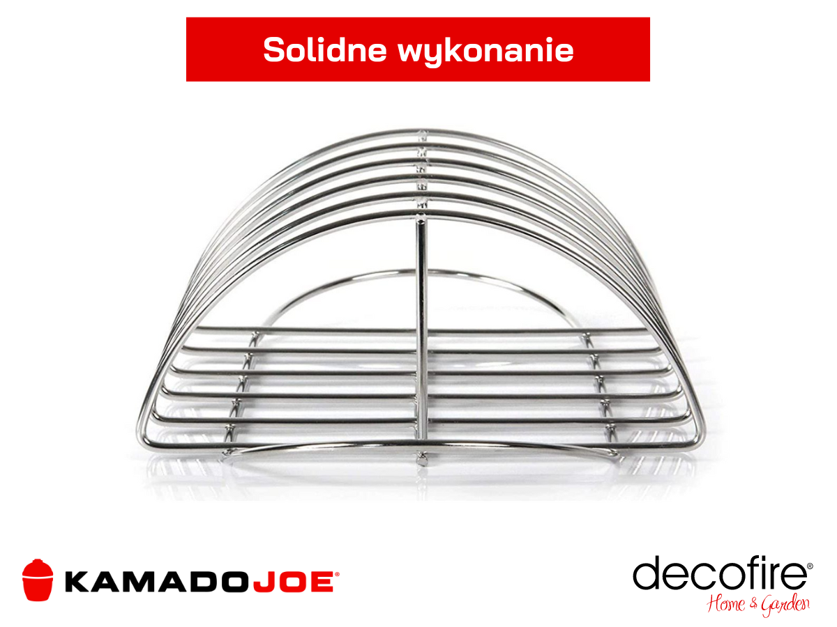 Stojak na żeberka ze stali nierdzewnej Kamado Joe – solidne wykonanie