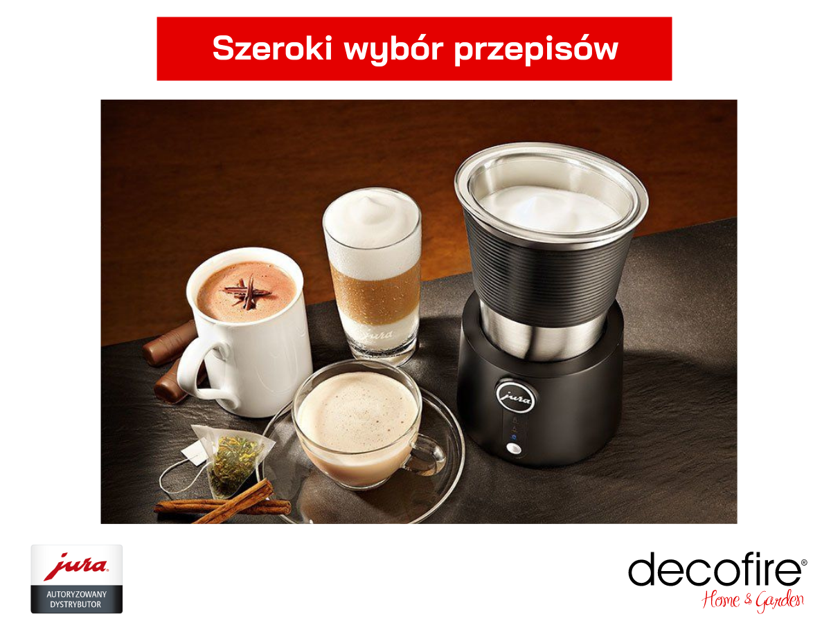 Szeroki wybór przepisów w spieniaczu automatycznym Jura