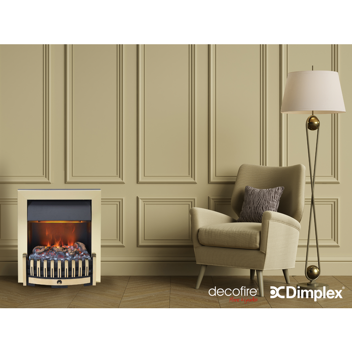 Dimplex kominek elektryczny 3D Danville antyczny mosiądz Optimyst