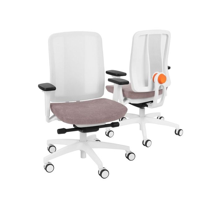 Grospol fotel dla dzieci ErgoJunior WS white / grey / black tkanina Strong - 8 kolorów