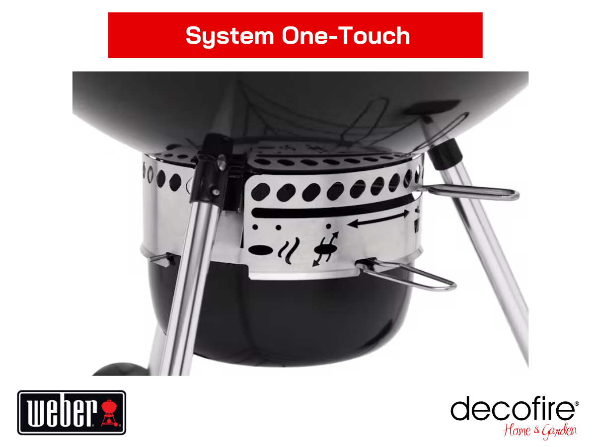 Grill węglowy Weber Master-Touch 67 cm – system czyszczenia One-Touch