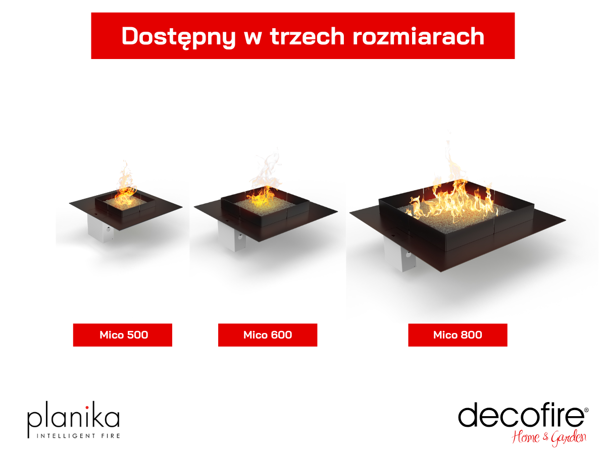 Dostępny w trzech rozmiarach
