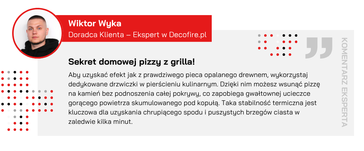 Pierścień kulinarny w grillu węglowym wypowiedź eksperta