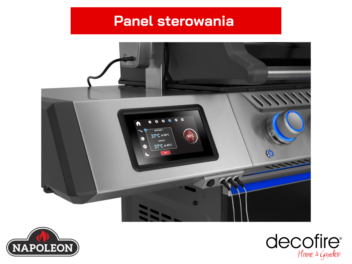 Dotykowy panel sterowania w półce bocznej