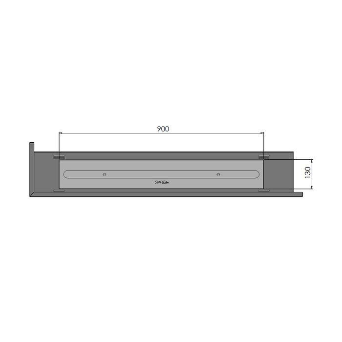 Biokominek narożny Simple Fire CORNER 1200L lewy + szyba EKSPOZYCJA