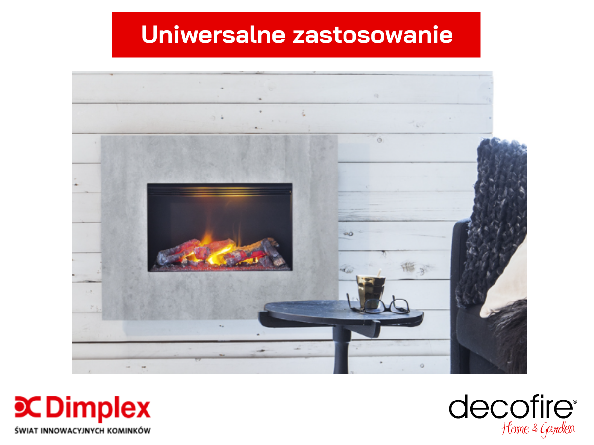 Kominek elektryczny Dimplex Nissum L może być używany w salonie, sypialni i domowym biurze