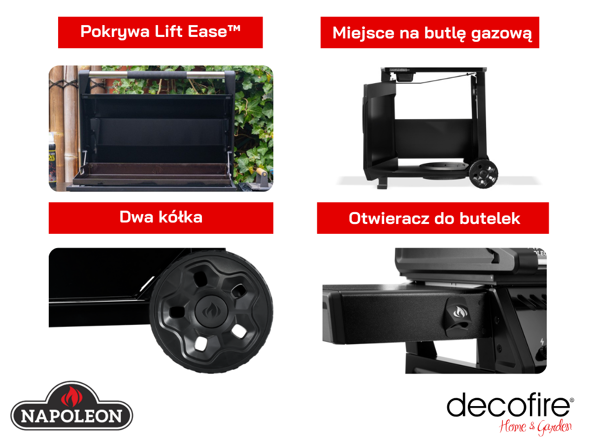 Dodatkowe udogodnienia w grillu Napoleon Freestyle Plancha