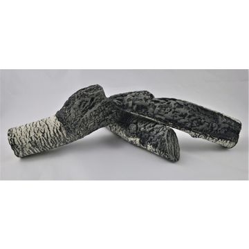 Polana ceramiczne białe opalane set 2 Akowood AKO 111 (ID-111)