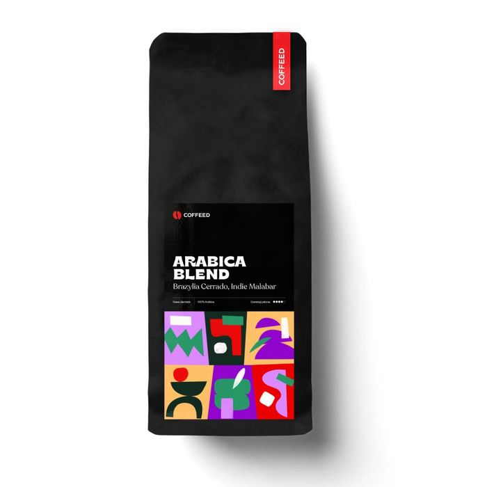 COFFEED kawa ziarnista ARABICA BLEND Brazylia Cerrado, Indie Malabar 1 kg