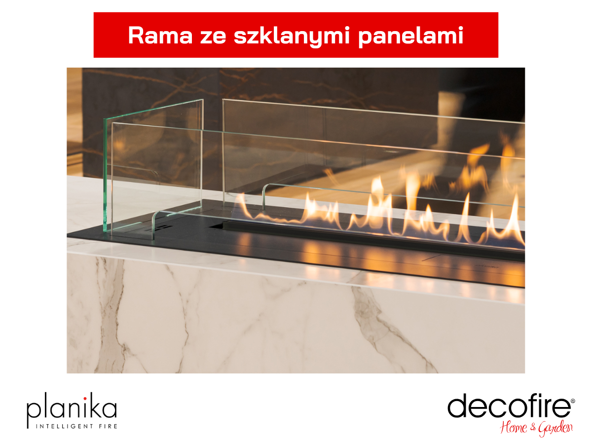 Rama ze szklanymi panelami