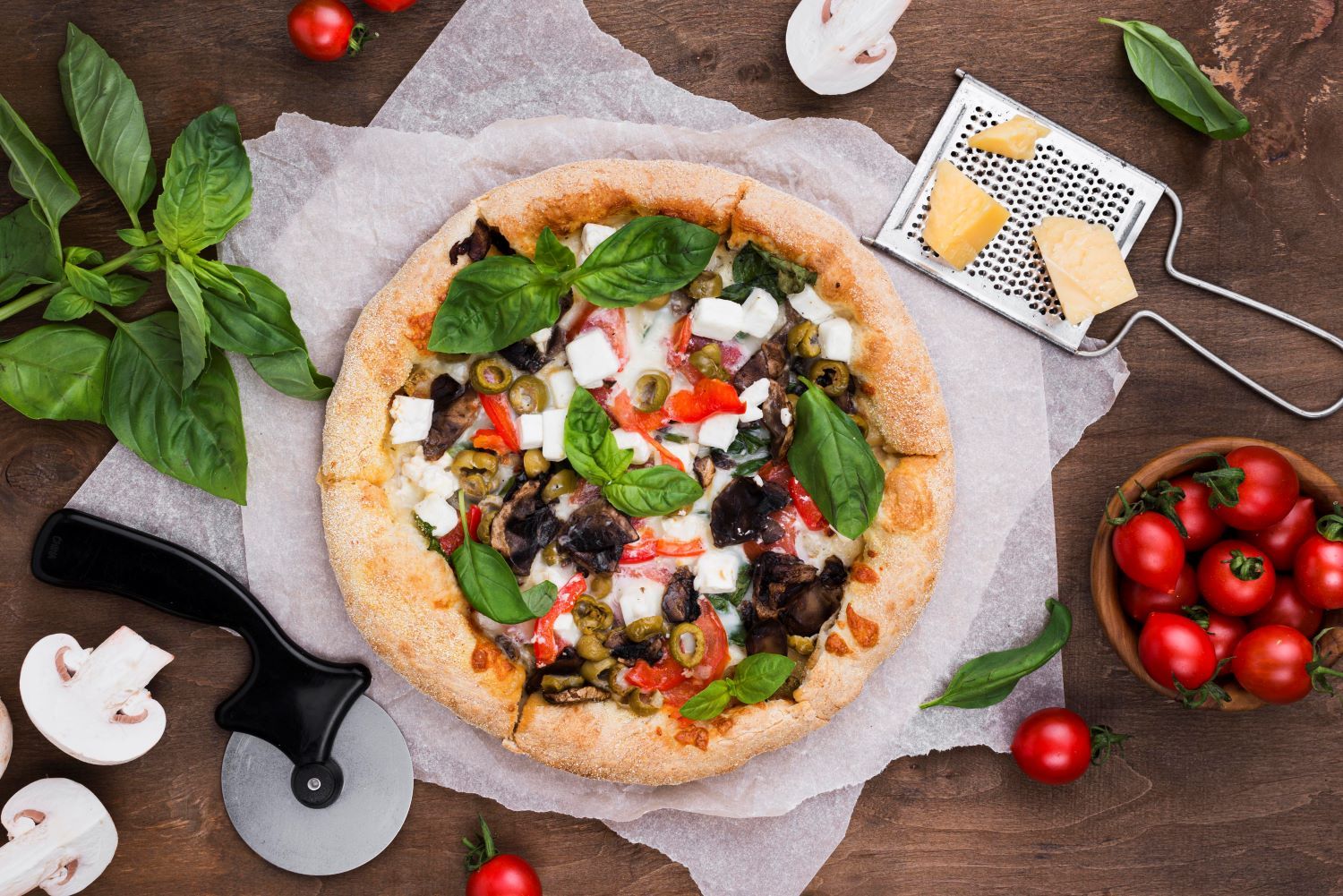 Pyszna pizza z pieca
