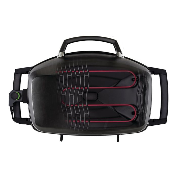 Grill przenośny elektryczny Napoleon TravelQ PRO285E-BK-CE GRATIS dwustronna płyta + stojak podgrzewający + pokrowiec
