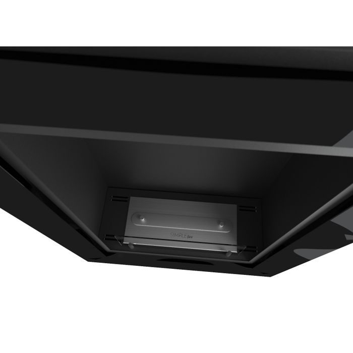 Biokominek wiszący Simple Fire FRAME 550 czarny 550x790 mm
