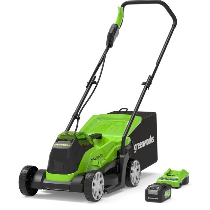 Greenworks Kosiarka 33 cm akumulatorowa 24V GD24LM33K4 (GR2516107UB) + akumulator + ładowarka 