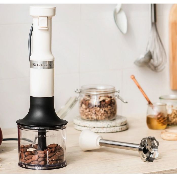 Blender ręczny z akcesoriami Almond Cream KitchenAid (5KHBV83EAC)