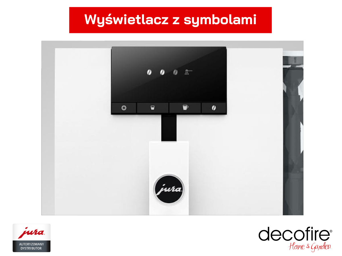 Ekspres do kawy Jura ENA 4 Full Nordic White (EB) duży wyświetlacz