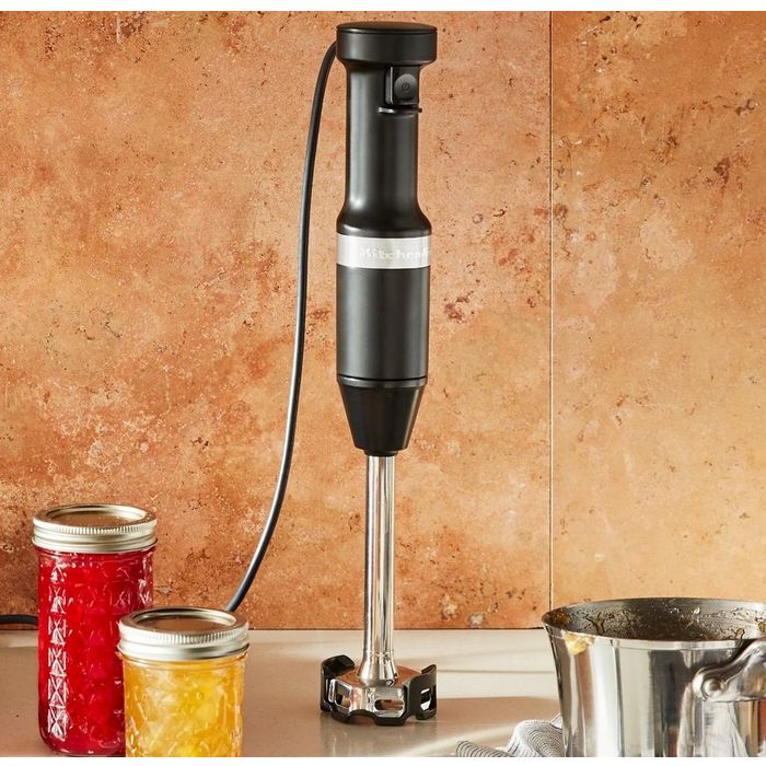Blender ręczny z akcesoriami Matte Black KitchenAid (5KHBV83EBM)