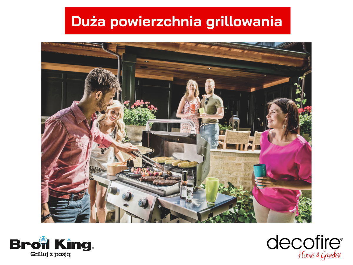 Duża powierchnia grillowania w Broil King Signet 320